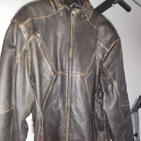 Luxurious Mens custom Biker jacket with ponyhair.. - Picture 9 of 11